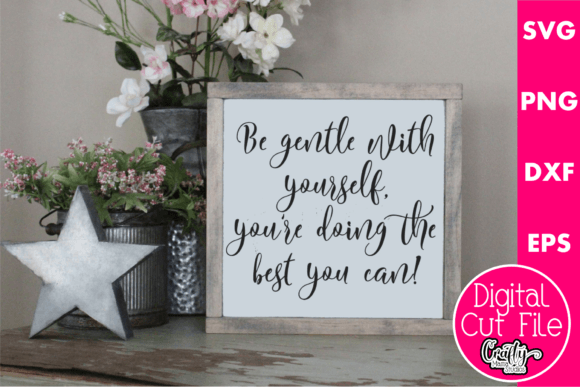 Be Gentle with Yourself: A Thoughtful Embroidery Design for Heartfelt Projects