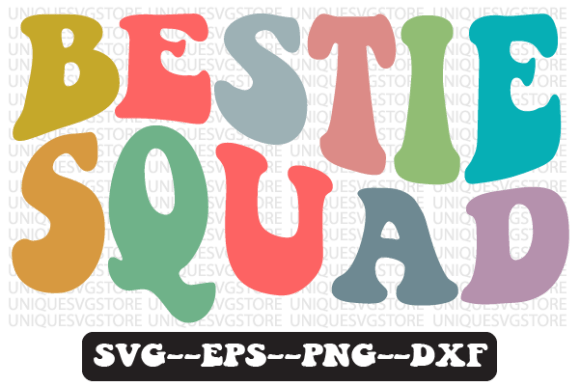 Bestie Squad Quote Retro Svg Design Review for Real Projects