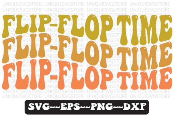 Flip-Flop Time Quote Retro Svg Design Review for Real Projects