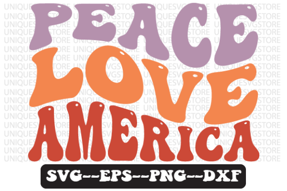 Peace Love America Quote Retro Svg Review