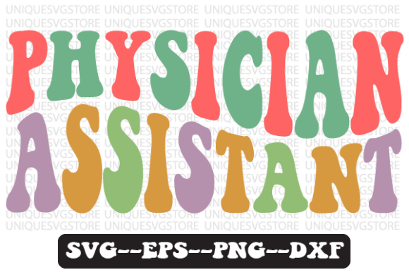 Physician Assistant Retro Svg Design: A Thoughtful Embroidery Asset
